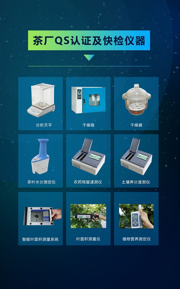 茶廠QS認(rèn)證及快檢儀器